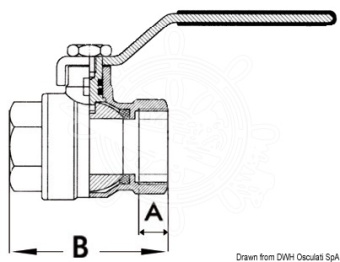 Osculati 17.228.01 - Ball Valve Chromed Brass 3/8"