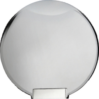 Osculati Classic Evo Chromed Door Bulkhead Mounting Boat Shower with Mizar Chromed Brass Push-Button Shower Head Ø95 mm with Net PVC Hose 4 meter - 15.250.10