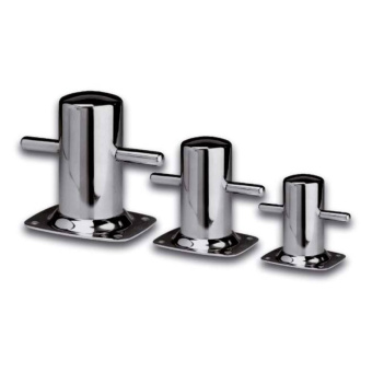 Stainless Steel Bollard 120x60x2x12 mm With Base Plate And 4 Holes