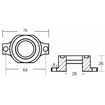 E. Polipodio Zinc Collar For Engine 40/50 HP