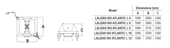 Lalizas 501539 - ISO Atlantic L 4 Liferaft Less Than 24h (France & Worldwide)