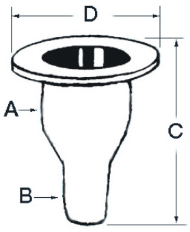 Osculati 17.322.02 - Seacock White Plastic with Hose Adaptor 3/4"