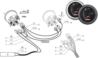 Vetus TRIMWR - Connection Cable for Trim Gauge