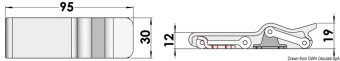 Osculati 38.200.10 - Anti-Vibration Eccentric Lever Lock