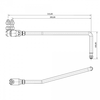 MaviMare Fixed Link Arm For Johnson-Evinrude Motors