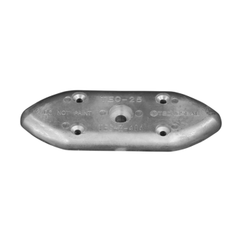 Tecnoseal TEC-25 Oval Plate Anode 232x84x17 mm