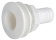 Osculati 17.322.03 - Seacock White Plastic with Hose Adaptor 1"