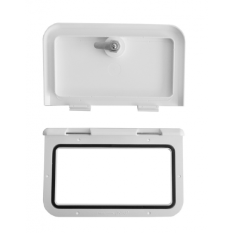 Nuova Rade White Hatches With Lock 285x165 mm 
