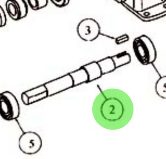Jabsco 28507-0000 - Spare Shaft for P370 & S370 Pumps
