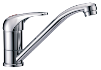 Allpa Chromed Plated 1-Handle Mixer Tap, With Swivel, Connection 3/8", 140x78x113mm