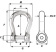 Wichard Self-Locking Allen Head Pin Bow Shackle - Dia 8 mm