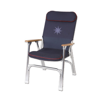 Bukh PRO D1775192 - Folding Chair Anodized Aluminum Red Stitching