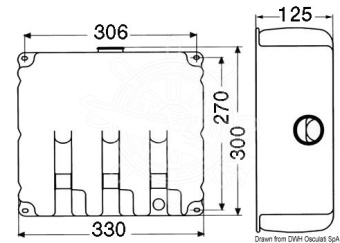 Osculati 19.106.12 - Window Cleaning System 9.7 l 2 Pumps 12 V