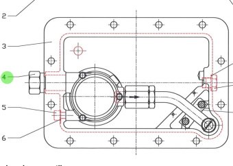 Bukh 008E7086 - Rear Engine Mount for DV24RME, DV29RME and DV32 Engines