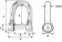 Wichard 1305 - Self-locking Allen Head Pin D-Shackle Stainless Steel 10 mm