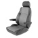 Helmsman's Seat Schubert Vinyl Black Without Base