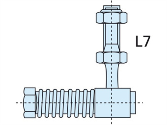 Ultraflex 38078U - L7 Ball Joint Stainless Steel 10-32 UNF V/C2 Cable