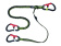 Wichard 7039 - Safety Line Proline Fixed 1 m, Elastic 2 m with 3 Hooks Wichard 7039 - Safety Line Proline Fixed 1 m, Elastic 2 m with 3 Hooks