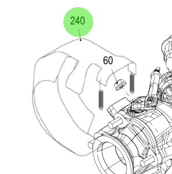 Steyr 2181112-0 - Turbo Heat Protection for SE196E35 and SE156E32 Engines