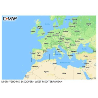 C-Map Discover Mapping Western Mediterranean