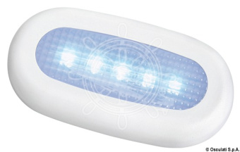 Osculati 12V IP65 5-LED Courtesy Light, White Plastic