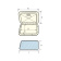 Nuova Rade 196280 - Top Line Hatch W/Lock, White, 270x375mm
