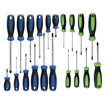 SP Tools Screwdriver Set Phillips/Saw Cut/Torx (20 pcs)