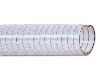 Hollex Transparent PVC Hose With Steel Inlay 45x55mm – 5 Meter Roll