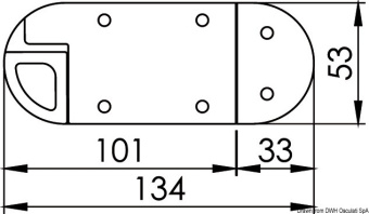 Osculati 38.189.03 - Stainless Steel Spring Doorstops
