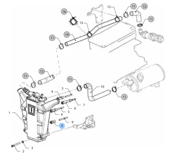 Vetus VFP01781 - Spacer only Gearbox Version