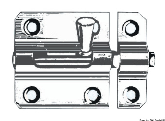 Osculati 38.188.19 - Cast Chromed Brass Blocking Latch 60 mm