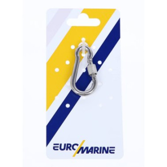 Euromarine Carabiner Hook With Safety Screw A4 Ø6 X 60mm