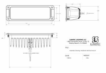 Lumitec 101336 - Floodlight Maxillume H60 10-30V Flush-Mounted White