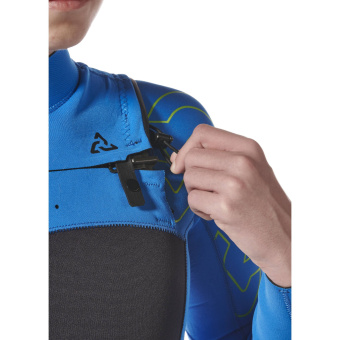 Plastimo P203235 - Performance 3/2mm Neoprene Wetsuit - FD Kids Grey/Blue Size Y-L