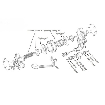 Whale GP0550B - Gusher Galley Pump Mk 3 (Right) Bulk