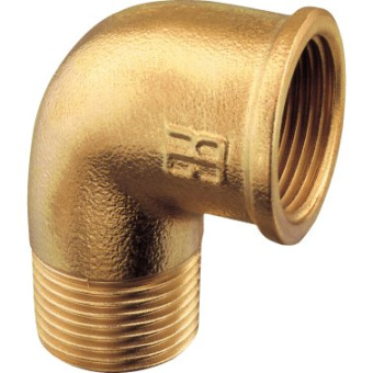 Plastimo 13578 - Connector brass elbow 90° male female 1''1/4