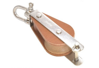 Barton T02131 – TUPHblox Single Swivel Block with Becket 35mm, Brass Bearing, Max Rope 12mm