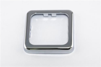 Inprojal Cover Frame (1) 60x60mm Smooth/Silver Glossy