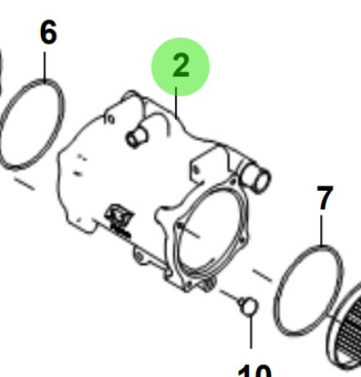 Bukh 00100-5S102 - Heat Exchanger Housing for S270J Engines
