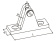 Talamex Deckmount Stainless Steel 90° With Screw