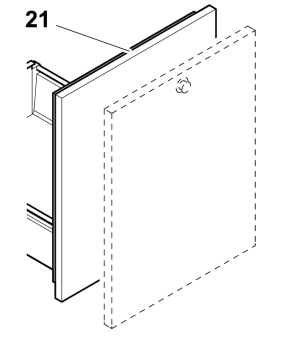 Isotherm SGC00323AA – Complete Door for DR65 Refrigerator (Customer Panel Predisposed)