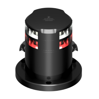 Lopolight 200-014G2+012G2-PRO - Navigation Light 2NM 360° Red + 2NM 360° White, Black Anodized