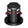 Lopolight 200-014G2+012G2-PRO - Navigation Light 2NM 360° Red + 2NM 360° White, Black Anodized