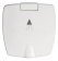 Osculati New Edge White Door Boat Shower with Boris Chromed Shower Head 88x95 mm with White Nylon Hose 2,5 meter - 15.248.60