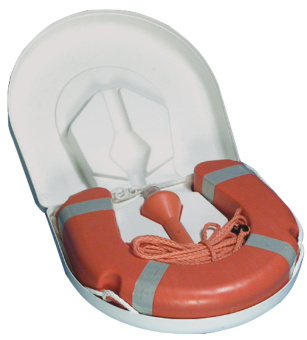 Osculati 22.420.01 - Kit Horseshoe Lifebuoy with White ABS Case