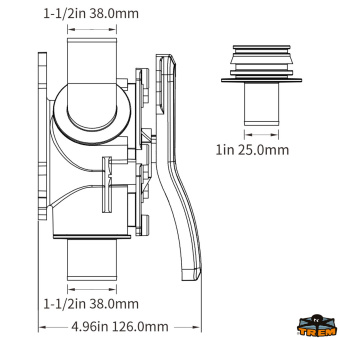 Trem N2625038 - Three-Way Valve For Waste Water Systems