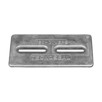 Tecnoseal TEC-DIVERS Hull and Transom Plate Anode with Insert 305x152x13 mm