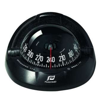 Plastimo 60991 - Compass 115 Black Flush with Black Conical Card
