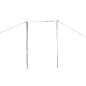Allpa Set Aluminum Stanchions (2x) With Rope, For Gangway (S290/S293-Series)