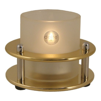 Delite 603301 - Porthole Tealight Holder Polished, Lacquered Brass 55 mm